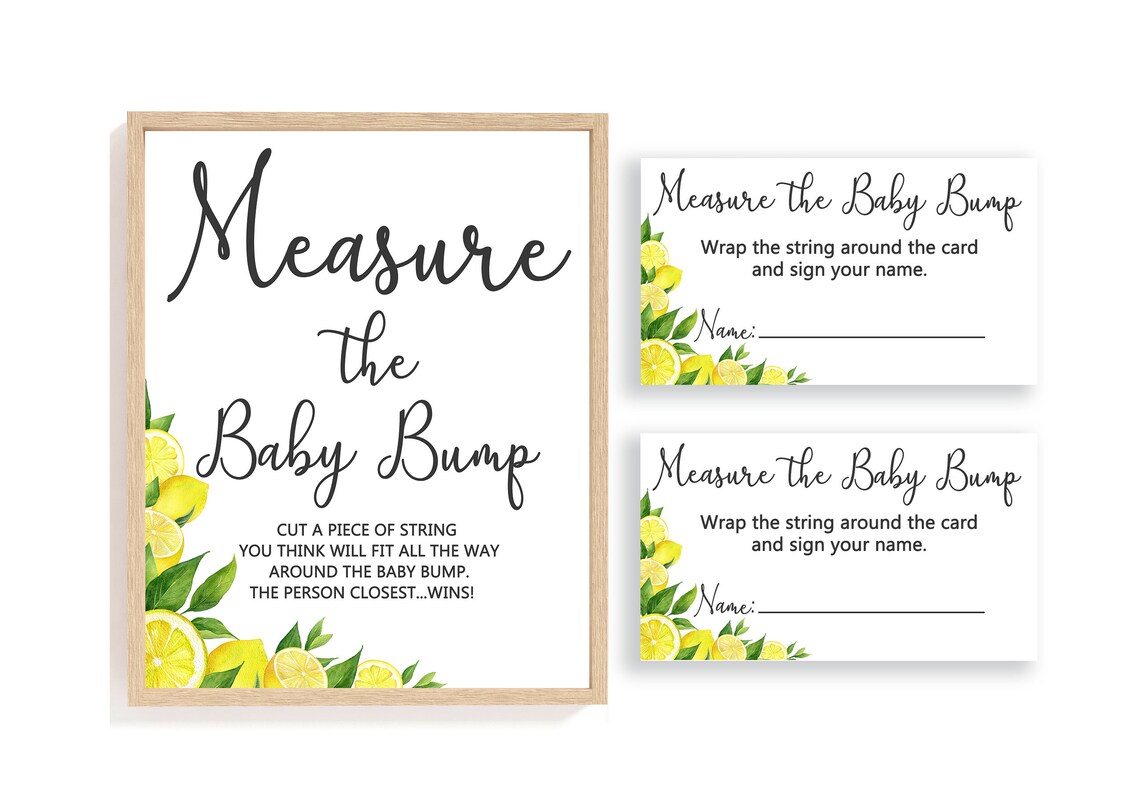 Measure Mommy's Belly Game How Big is Mommy's Belly | Etsy