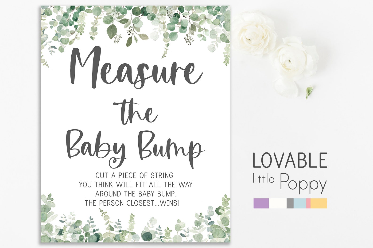 Measure Mommy's Belly Game How Big is Mommy's Belly - Etsy