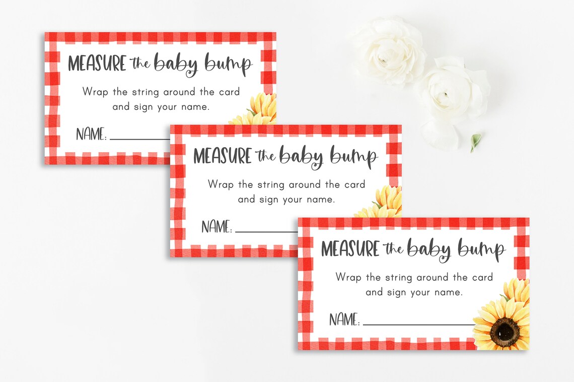 Measure Mommy's Belly Game How Big is Mommy's Belly - Etsy