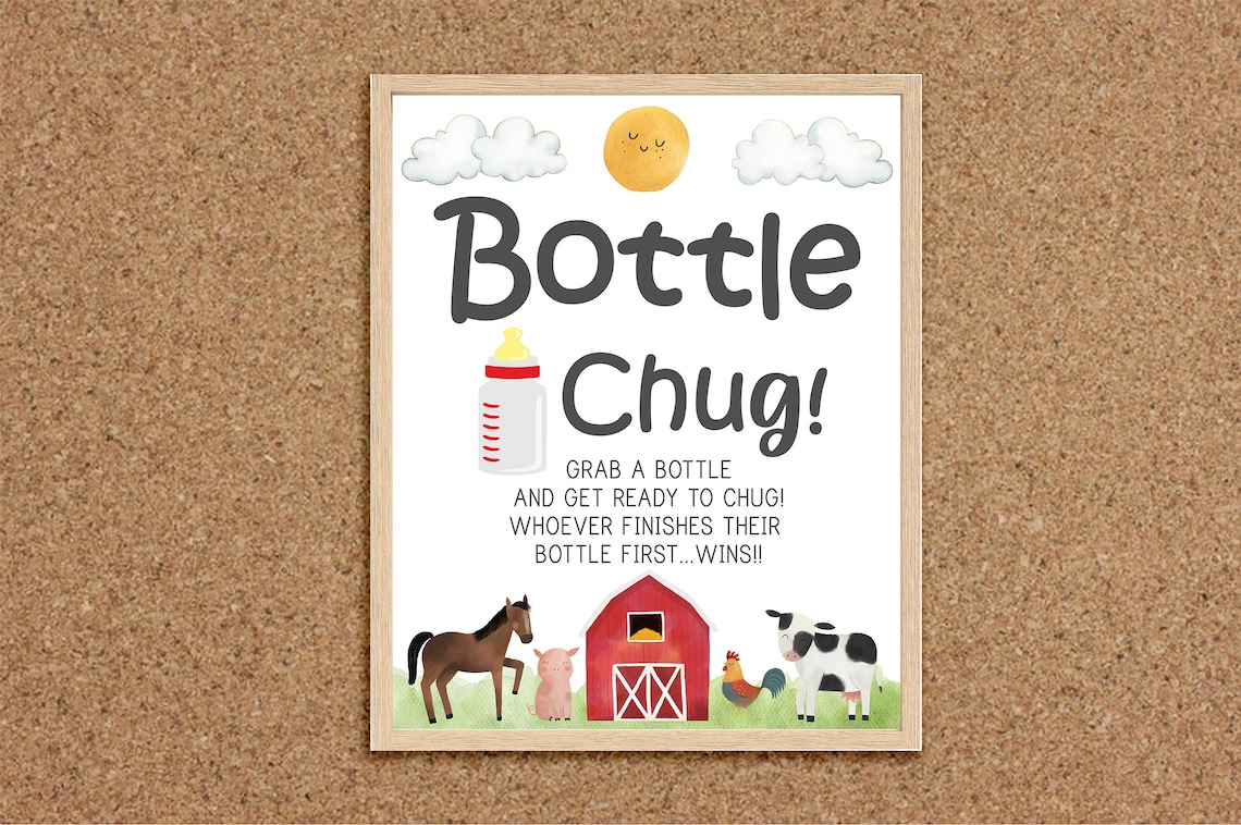 Baby Bottle Chug Bottle Chug Game Baby Bottle Game Bottle Etsy