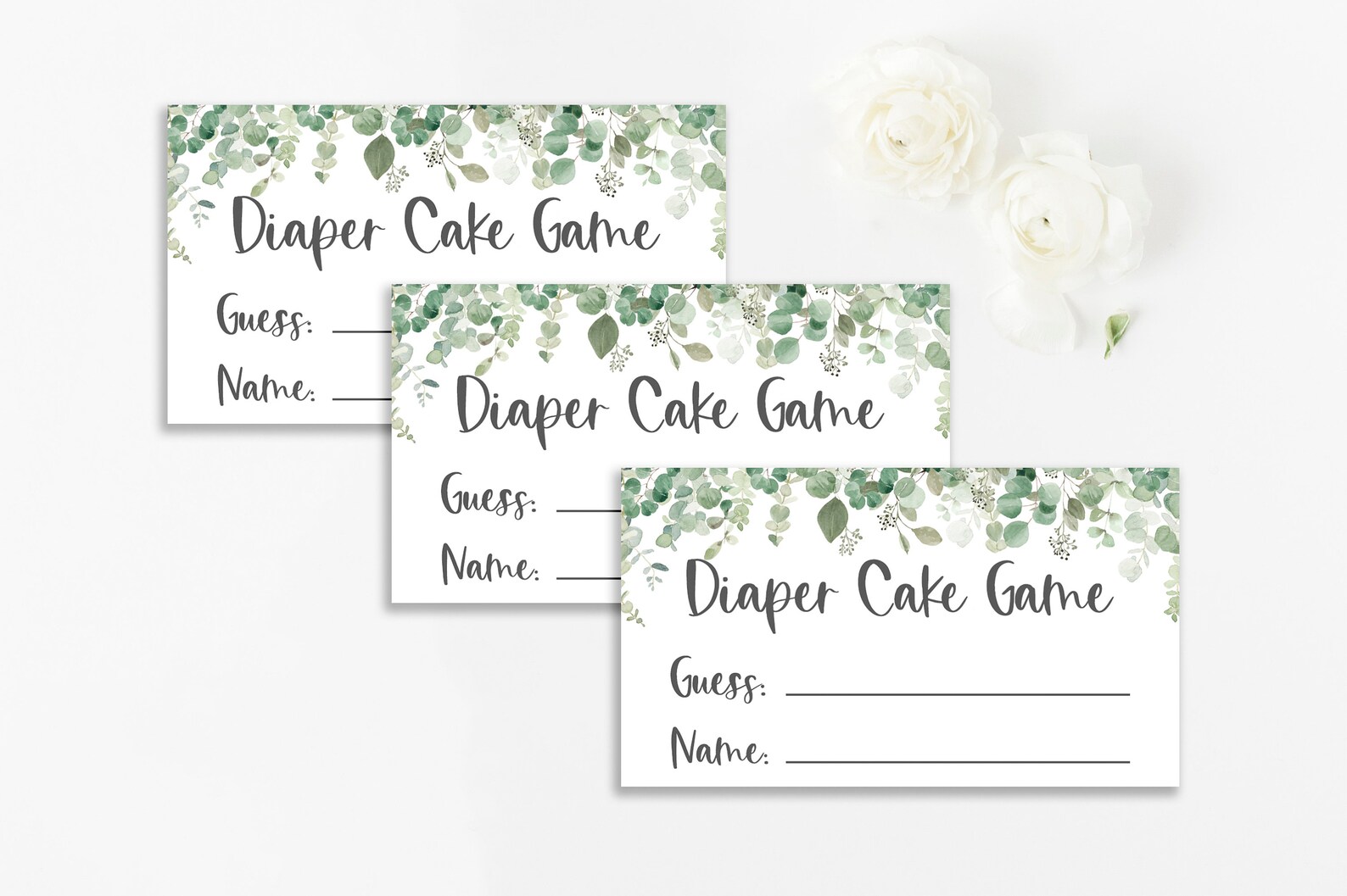 Diaper Cake Guessing Game Diaper Cake Game Guess How Many Etsy