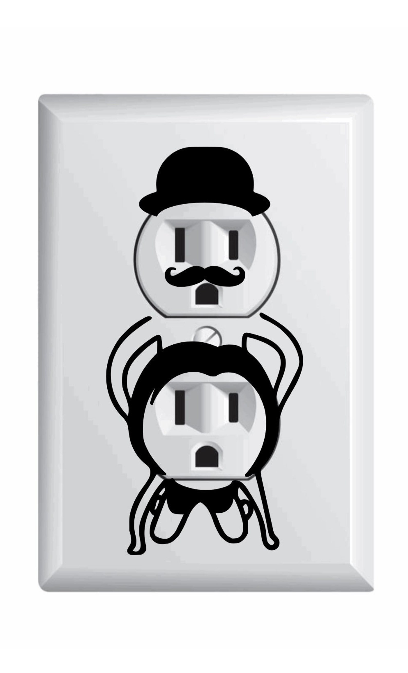 NEW funny wall outlet sticker decal Etsy