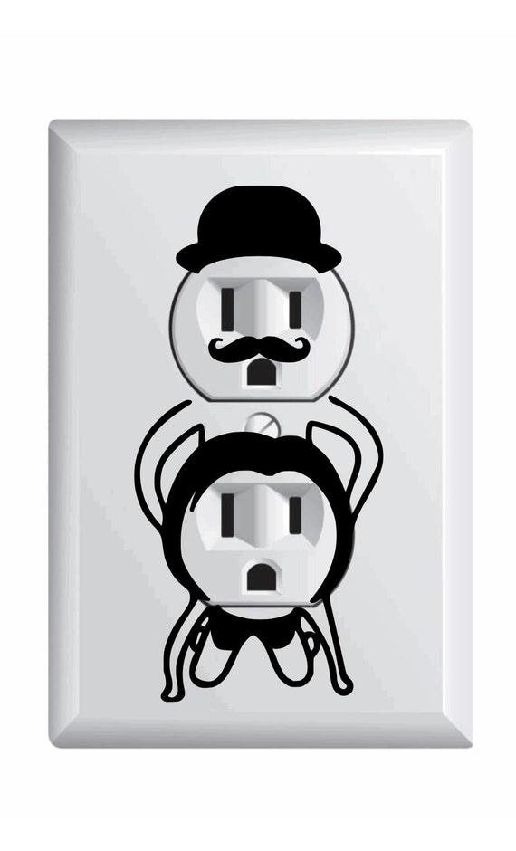 NEW funny wall outlet decal Etsy