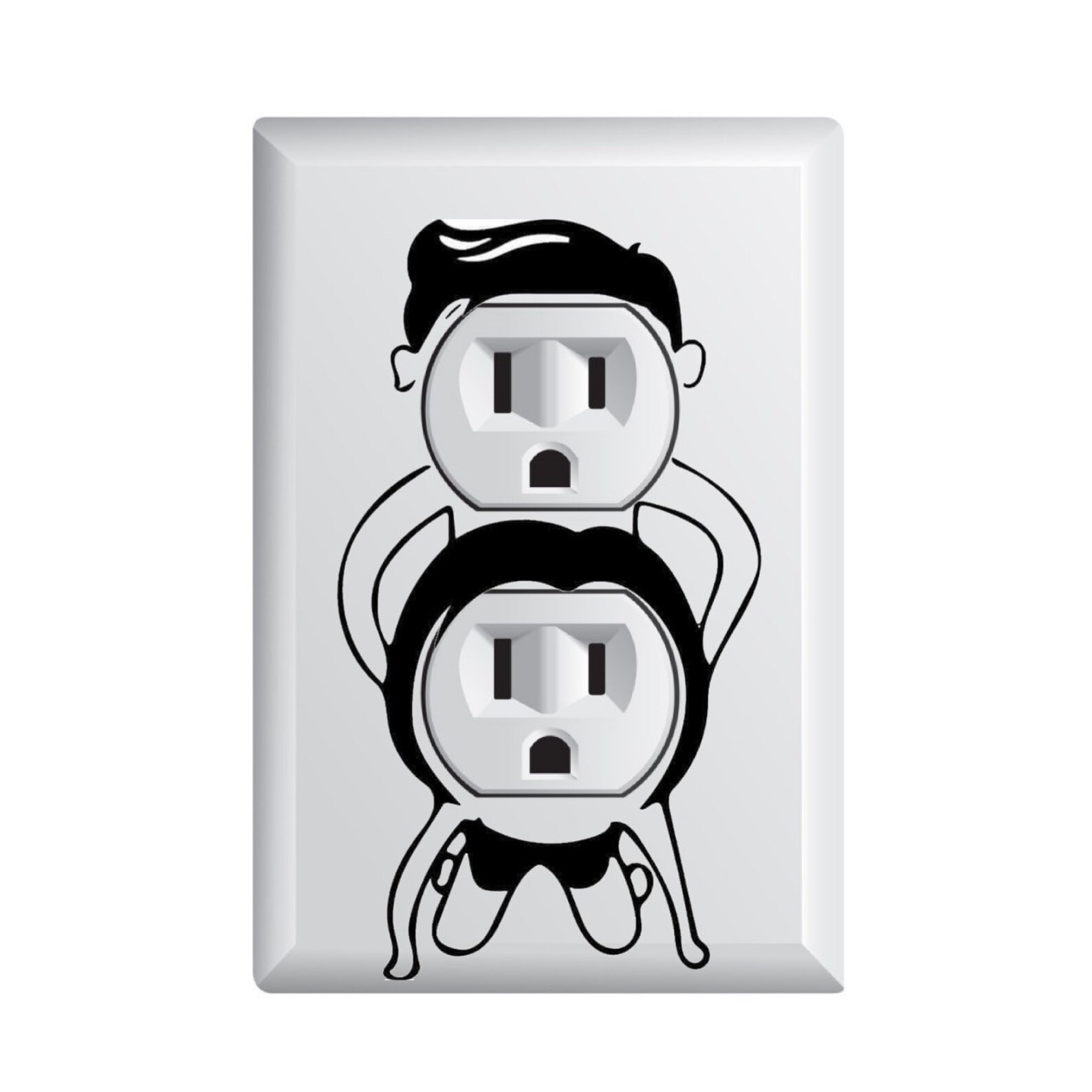 Funny Power outlet decal humerus sticker for your outlet Etsy