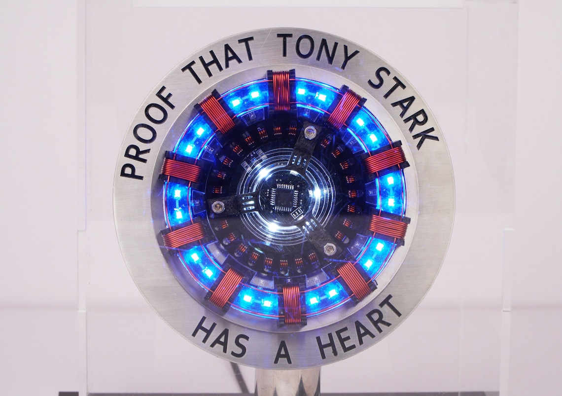 Proof That Tony Stark Has A Heart IRON MAN 1:1 Arc Reactor Proof That Tony Stark Has a Heart | Etsy