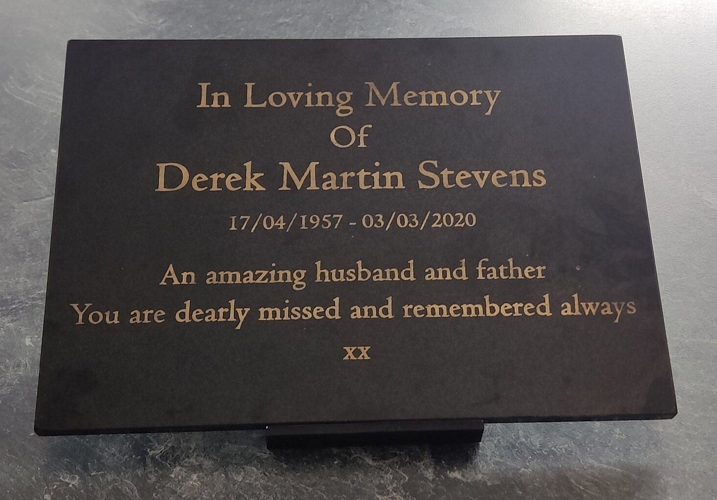 Personalised Granite Memorial Plaques | Memorials Direct - View #4