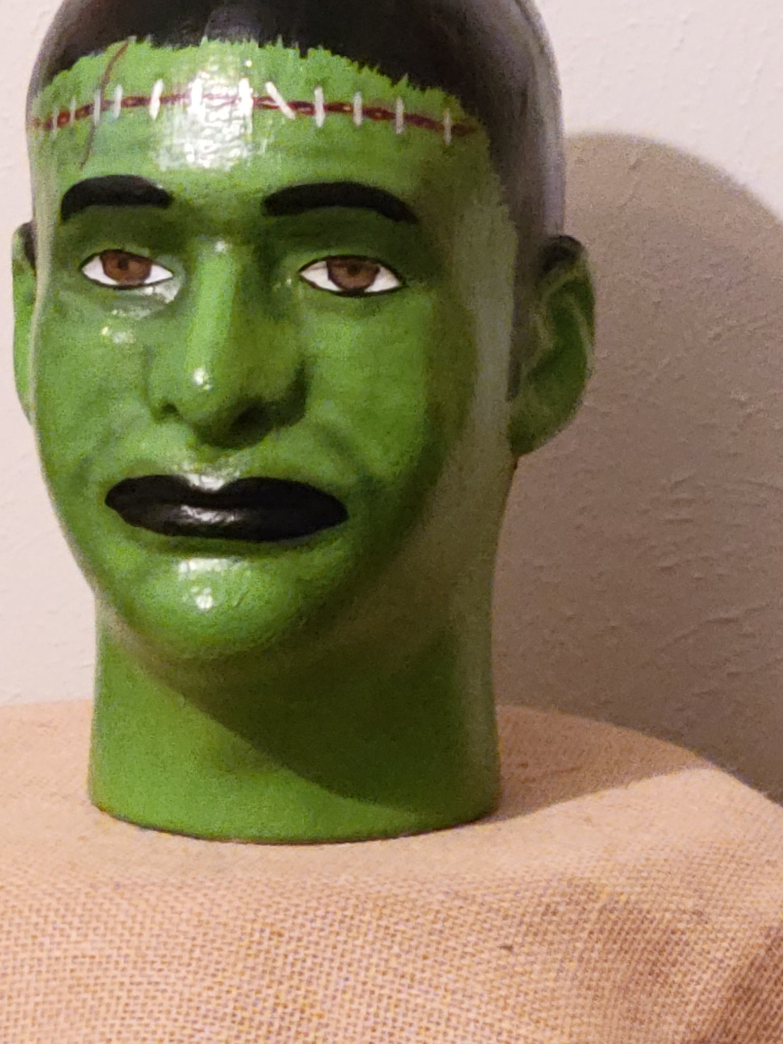 Frankenstein Halloween Mannequin Head Etsy