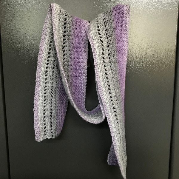 Crochet Pattern Stepladder Scarf