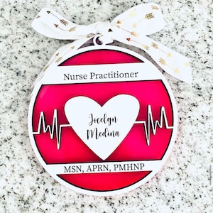 Nurse practitioner doctor medical personalized ornament