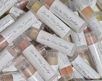 Bulk Lip Balms Custom Label Small Gift Party Bag Favours Hens Bachelorette Bridal Shower Wholesale Kiss the Miss Goodbye Bride Guest