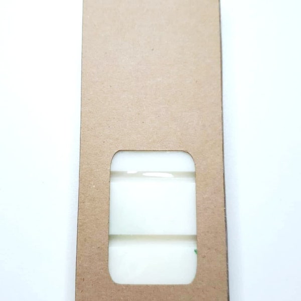 Window cut out 50g Wax Melt Snap Bar Box Cut File || Studio3, SVG, DXF, pdf, eps, jpg, png - Instant Download!