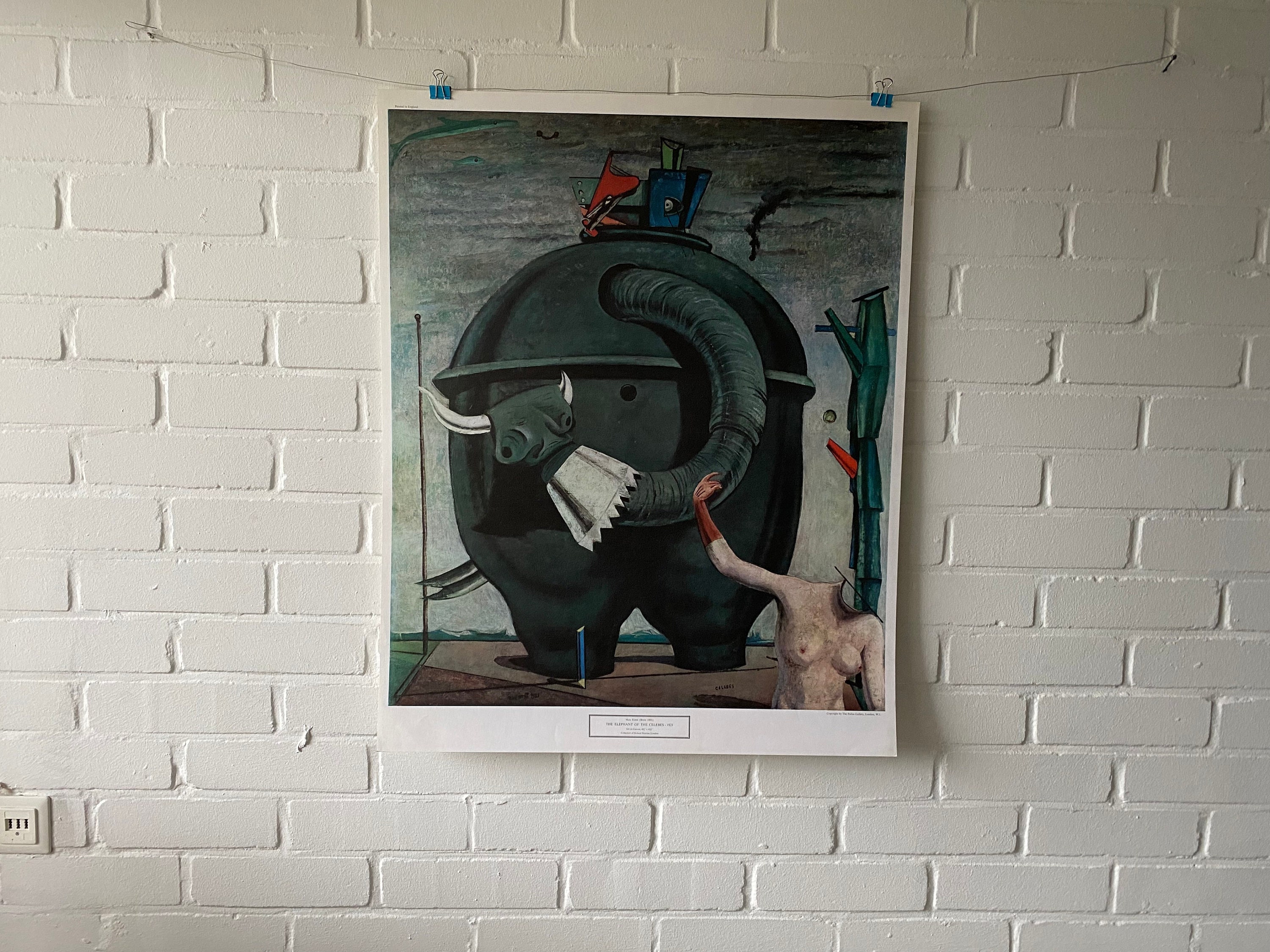 Original Poster, Max Ernst, Elephant of Celebes, Surrealism