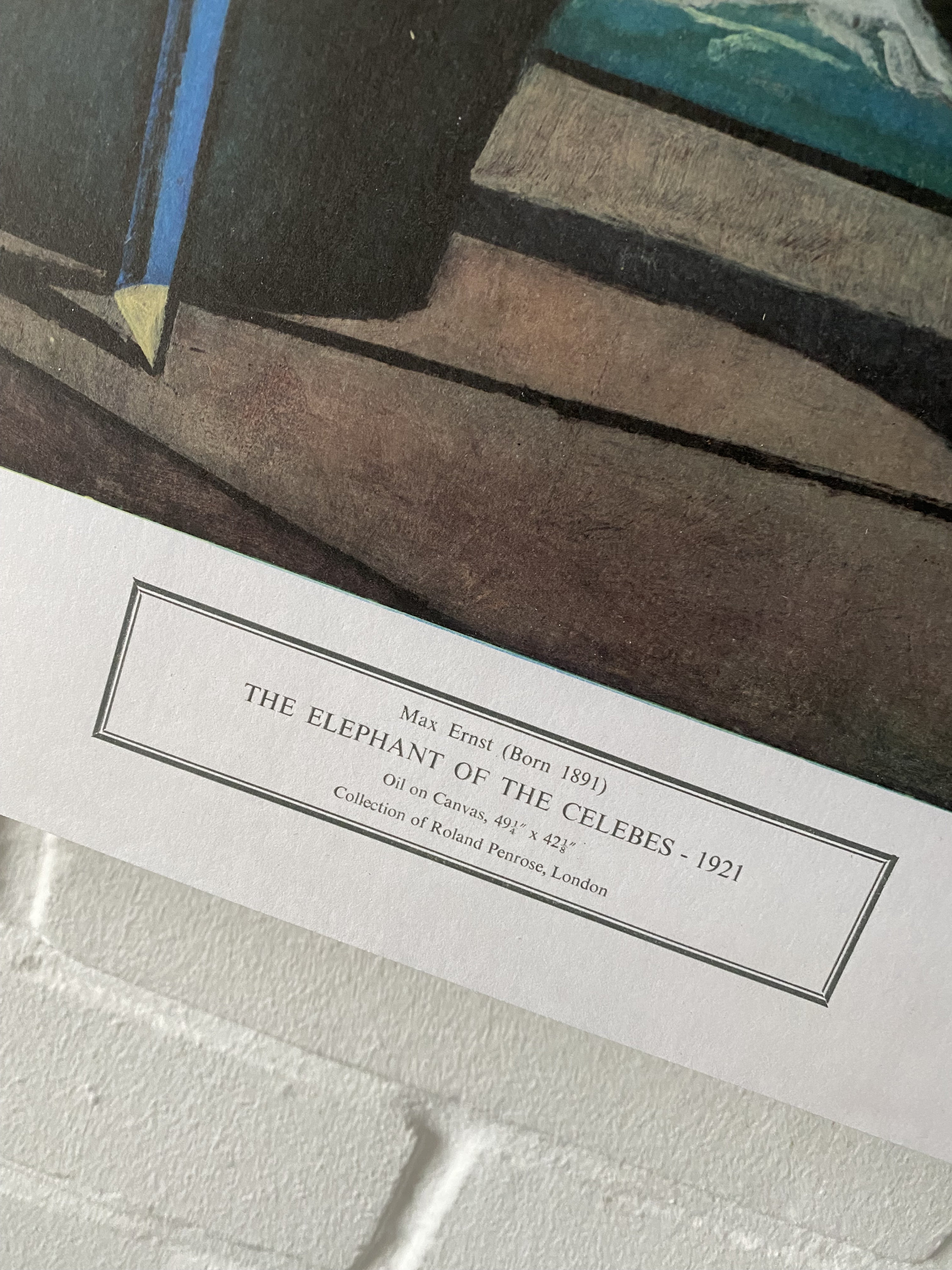 Original Poster Max Ernst Elephant of Celebes Surrealism Pallas Gallery  London Art Print Vintage Dream Retro Artist Decor - Etsy