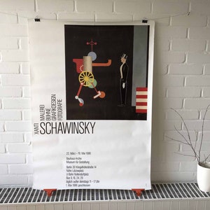 gran cartel original, 1986, Xanti Schawinsky, Archivo Bauhaus, Museo del Diseño, Berlín, pintura escénica diseño gráfico, fotografía, decoración