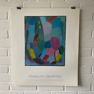 Póster original, 1989, Alexej von Jawlensky, Primavera húmeda, Vintage, Flor, Pintura, Decoración, Arte, Pintura, Achenbach, Expresionismo