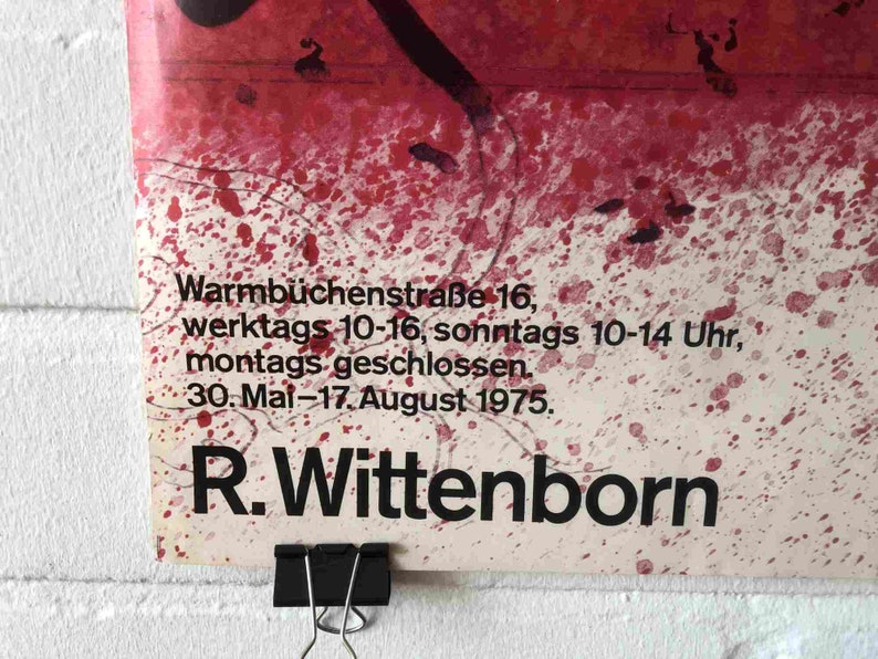 Amazon Kestner Gesellschaft 1975 River Original Poster Amazon Basin South America Exhibition Hannover Rainer Wittenborn Map
