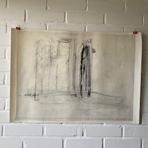 Póster original, 1986, Rudolf Schoofs, Dibujos, Museo de Bonn, Gráficos, Vintage, Arte abstracto, Exposición, Impresión