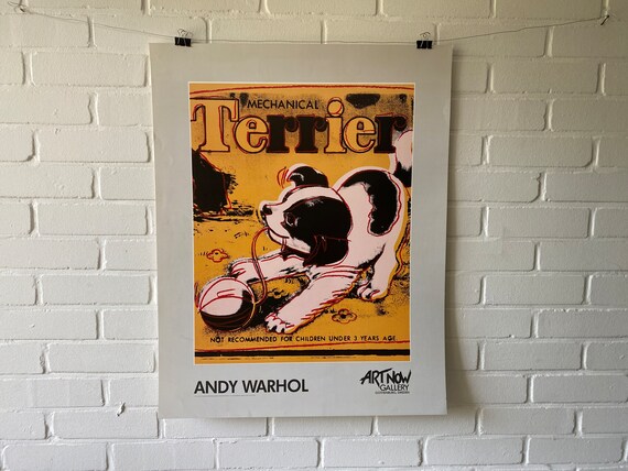 Original Poster, Andy Warhol, Mechanical Terrier, Pop Art Original Poster, Andy Warhol, Mechanical Terrier, Pop Art