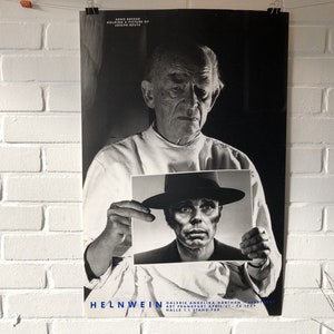 Manifesto originale, 1989, Helnwein, Arno Breker, Joseph Beuys, galleria, Stoccarda, arte, Francoforte, ritratto, fotografia, vintage, decorazione, uomo
