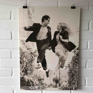 Cartel original, 1989, Salvatore Salmone, Portfolio Gallery, pareja, modelo, Londres, fotografía, decoración de pared, primavera, verano, gafas de sol, vintage