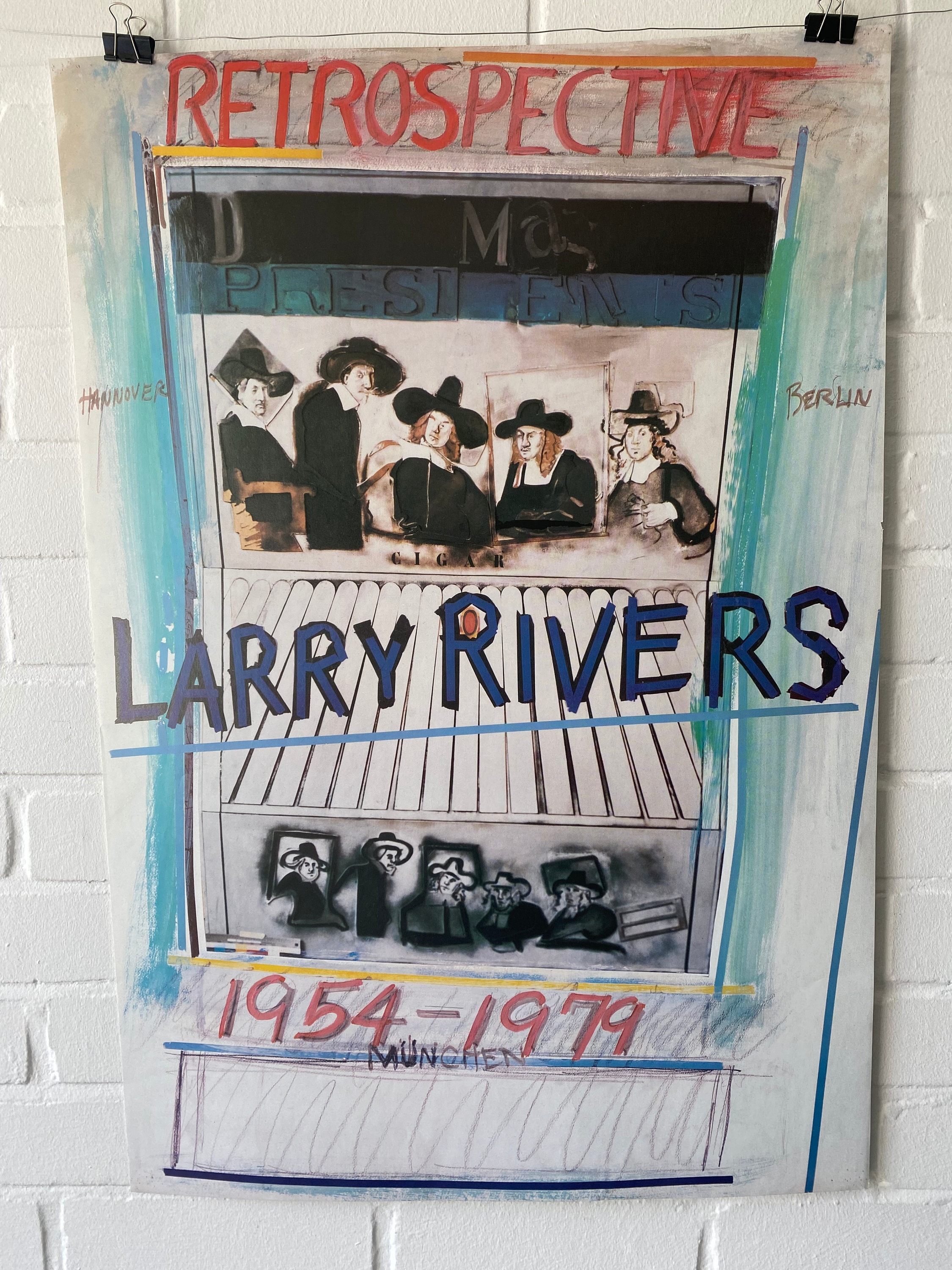 Original Poster, Larry Rivers, Pop Art, Exhibition, Berlin, Hanover ...