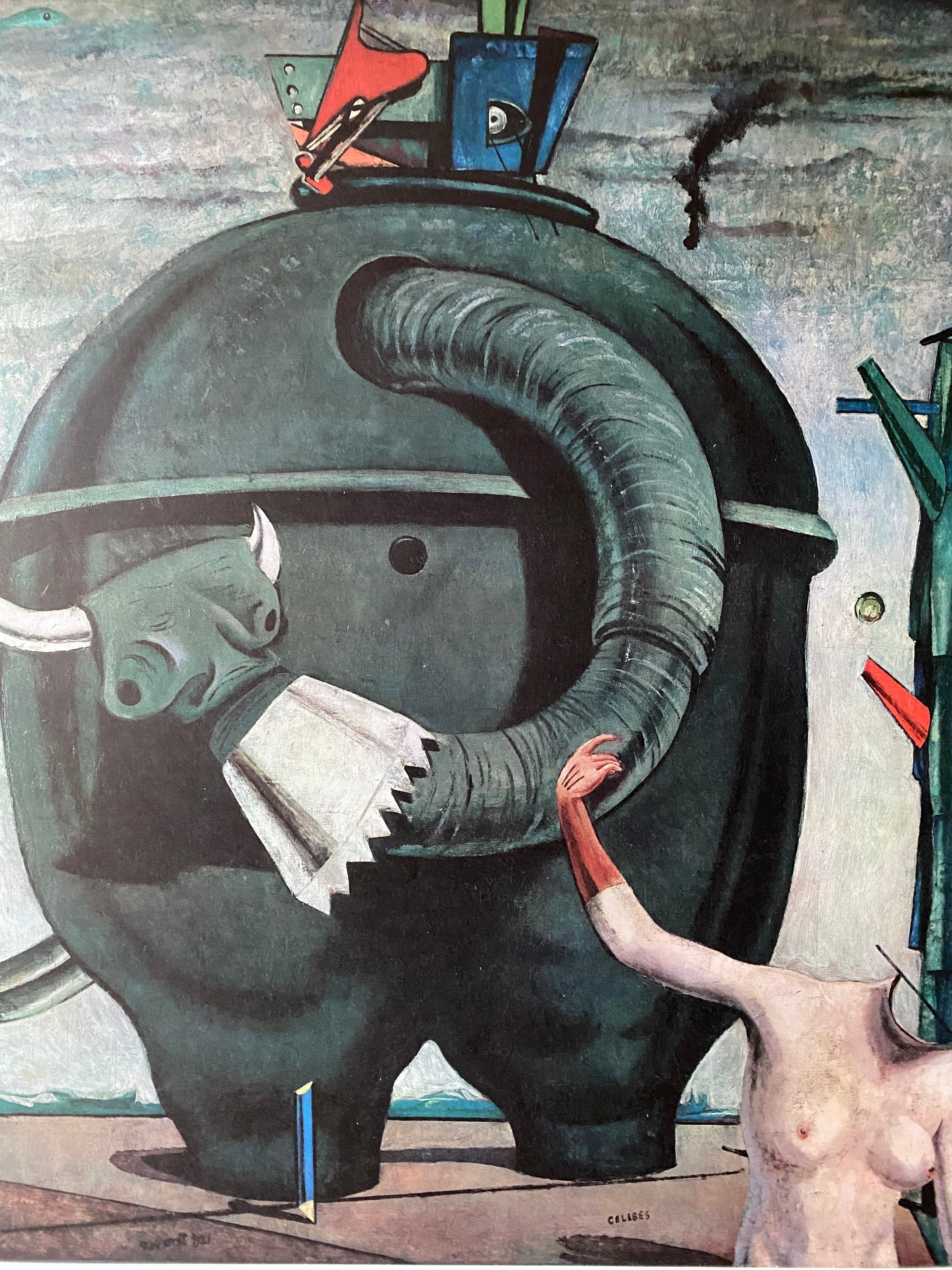 海外 絵画 Original Poster, Max Ernst, Elefant von Celebes
