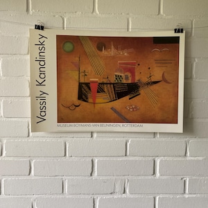 Póster original, Vassily Kandinsky, Humor, Museo Boyman-van Beuningen, Rotterdam, Arte abstracto, Artista, Vintage, Decoración, Bauhaus, Círculo