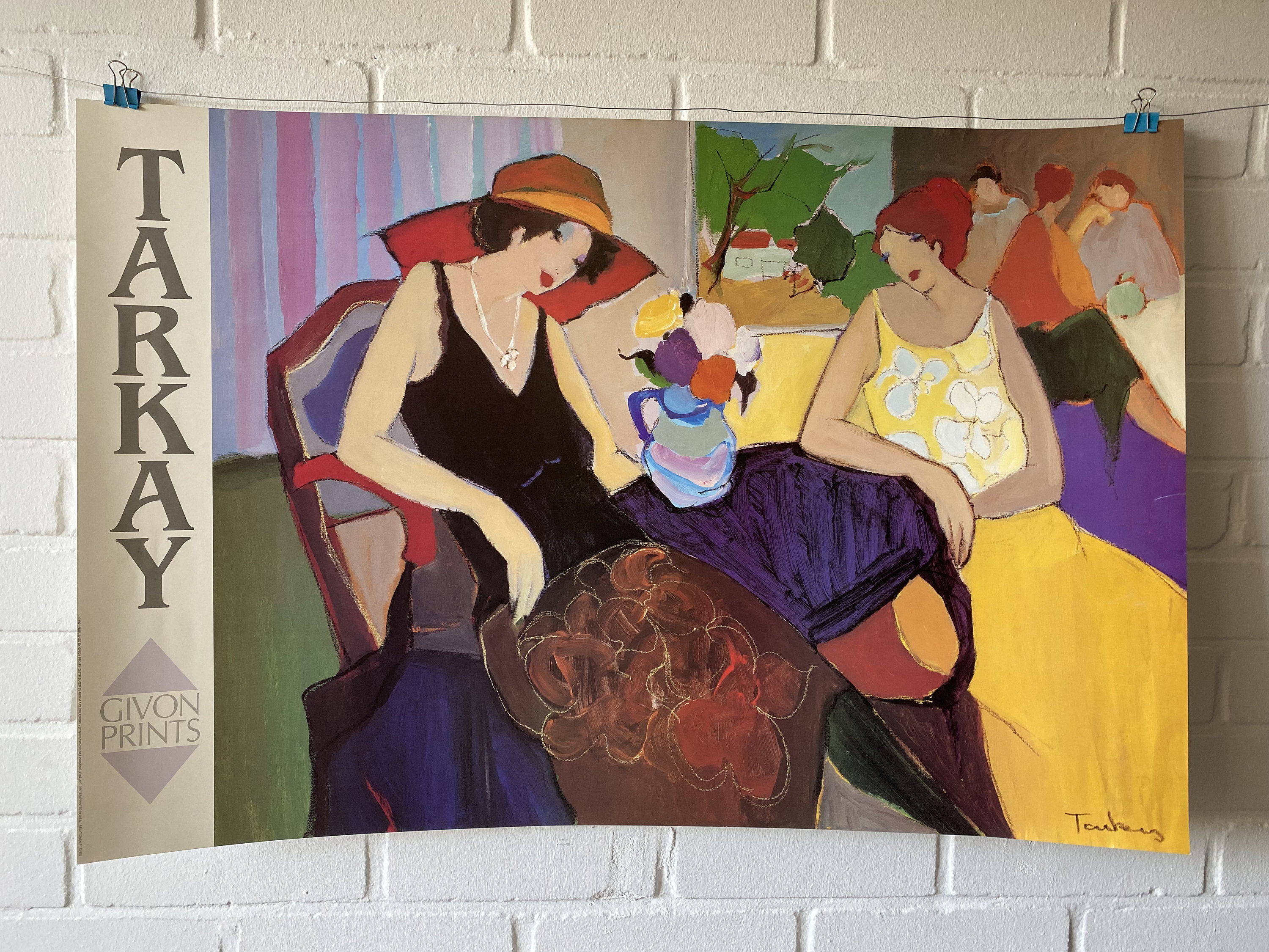 Original Poster, Itzchak Tarkay, Vintage, 1991, Givon Prints