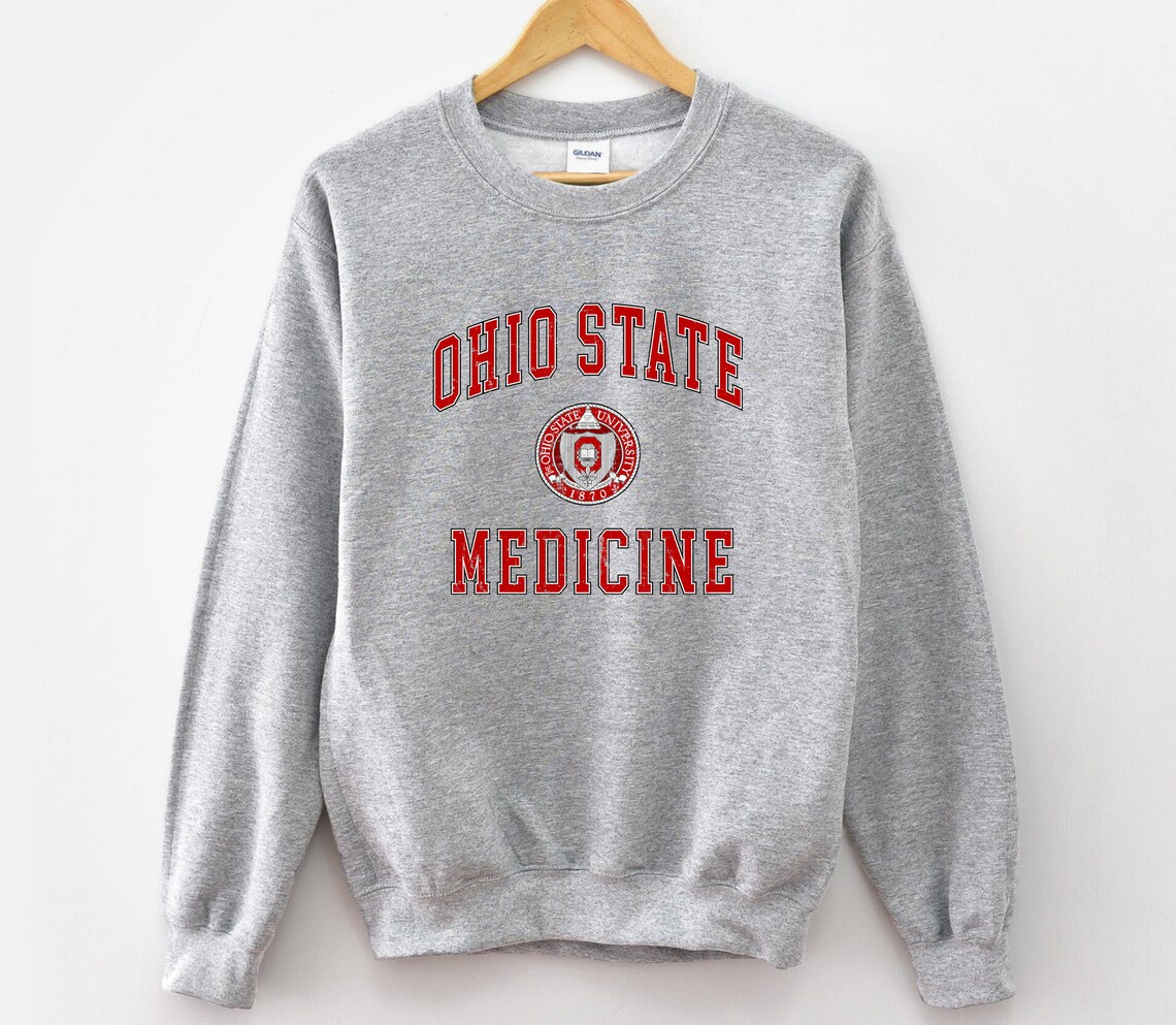 Ohio state medicine sweatshirt University crewneck OSU Etsy