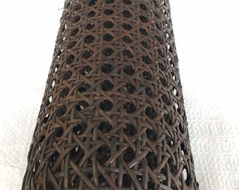 Rattan Dark Chocolate Open Weave Black Color Woven, Cane Webbing, Rattan Mesh