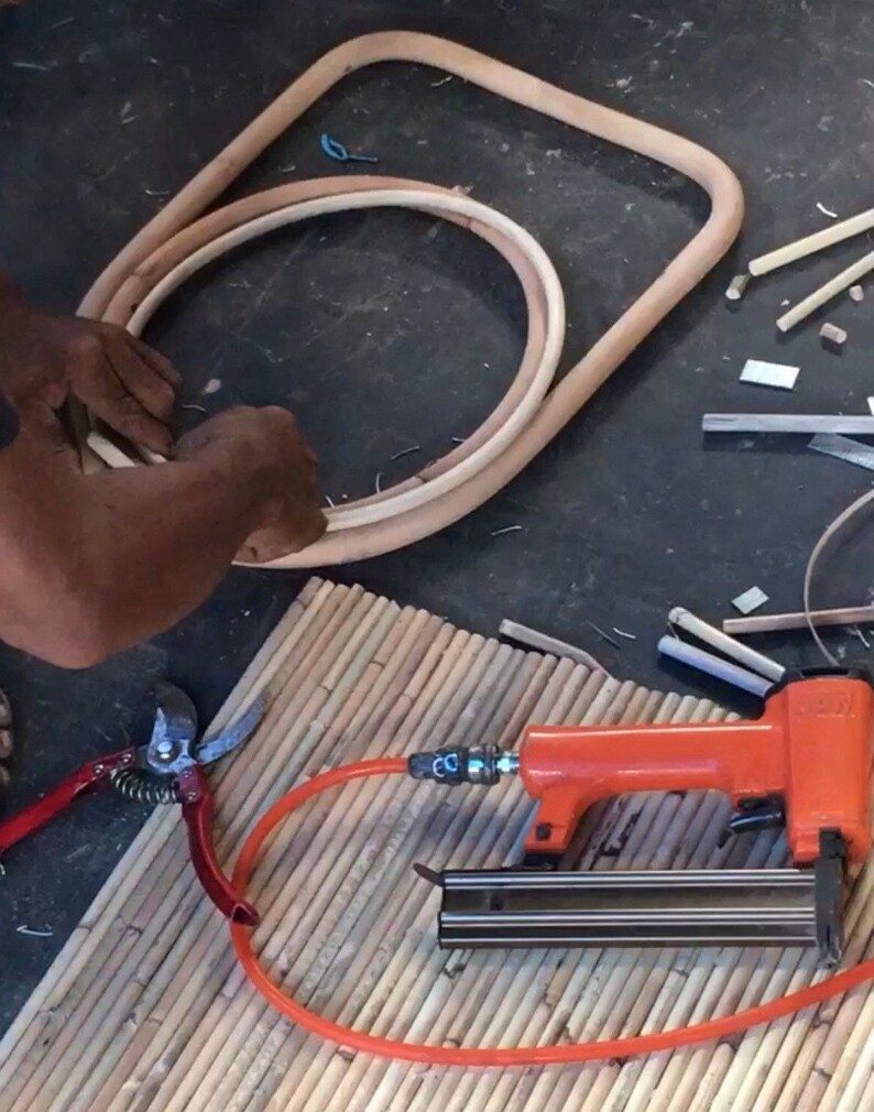 Entryway Round Mirror With Hooks Rattan Mirror Hooked Hook Etsy