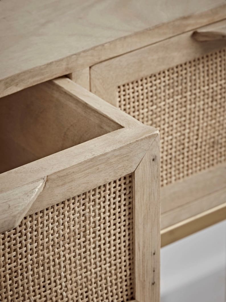 Natural Rattan Square Cane bing Woven Rattan Mesh Square Etsy