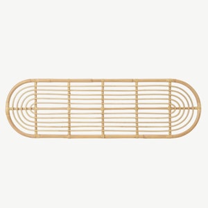 Natural Rattan Headboard, Rattan Oval Headboard, Oval Bedhead, Wall Mounted Headboard image 2