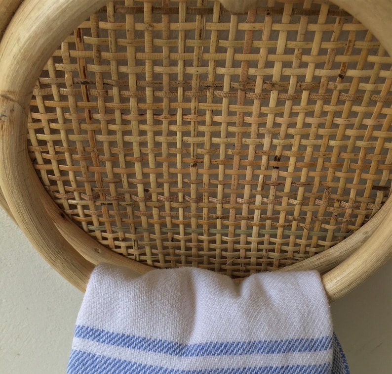 Rattan Towel Hanger Circle Rattan Hanger Rattan Towel Rack Etsy