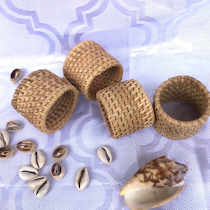Serviettenringe, Rattan Serviettenringe, Korb Serviettenringe, Tisch Dekor