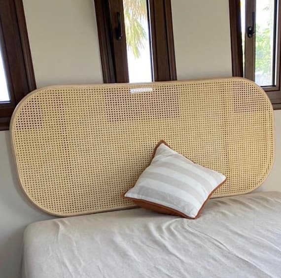 Bamboo rattan headboard deals