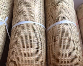 20" Cane Webbing, Radio Weave,Cane Square Webbing, Natural Rattan Woven Mesh, Rattan Webbing, Width 20”