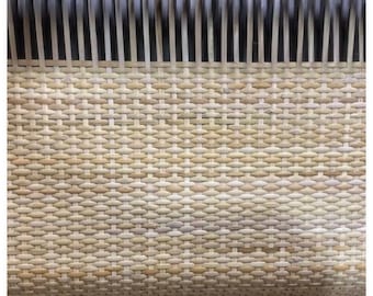 Herringbone Rattan, Rattan Closed Webbing - Natural Color Cane Webbing, Closed Rattan Mesh