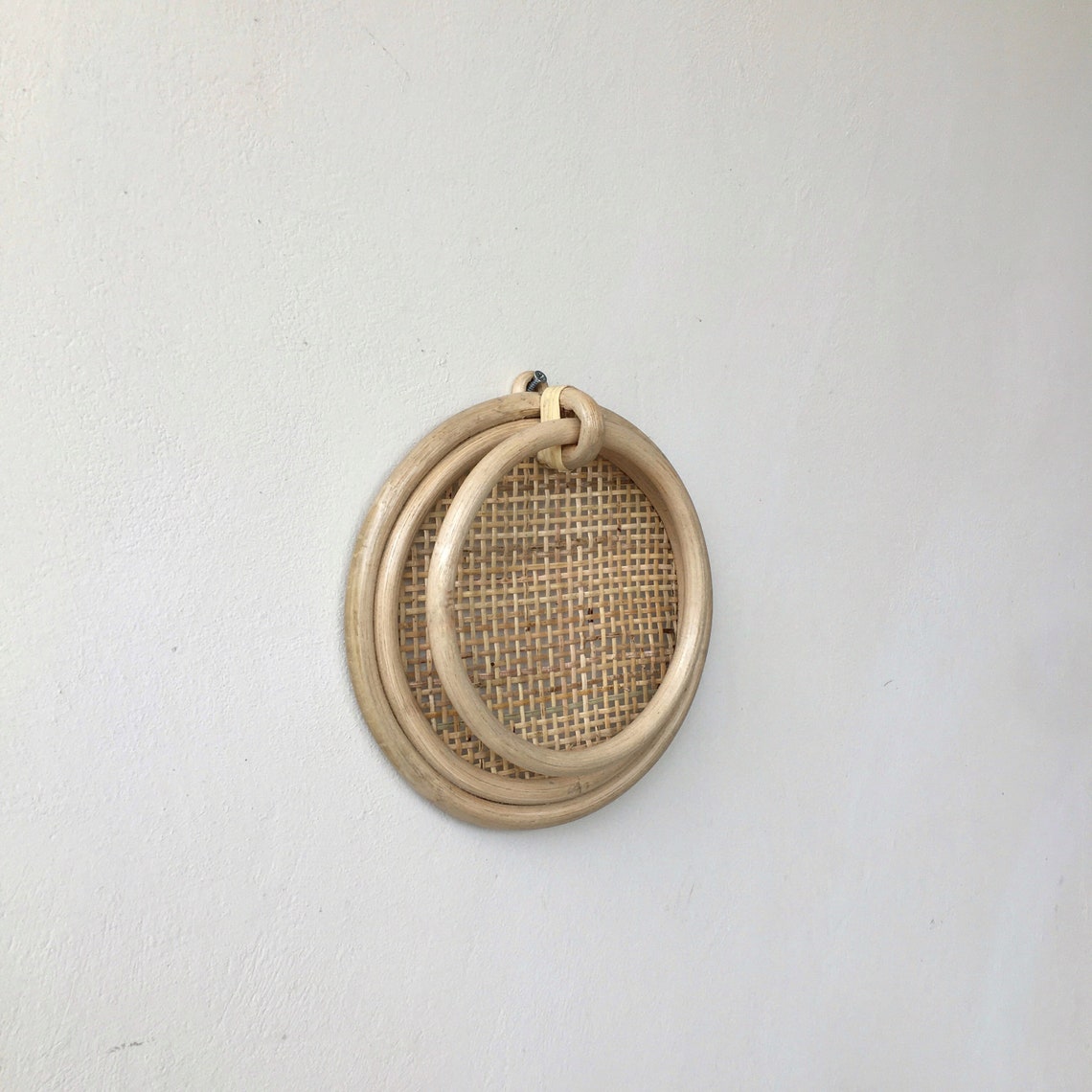 Rattan Towel Hanger Circle Rattan Hanger Rattan Towel Rack Etsy