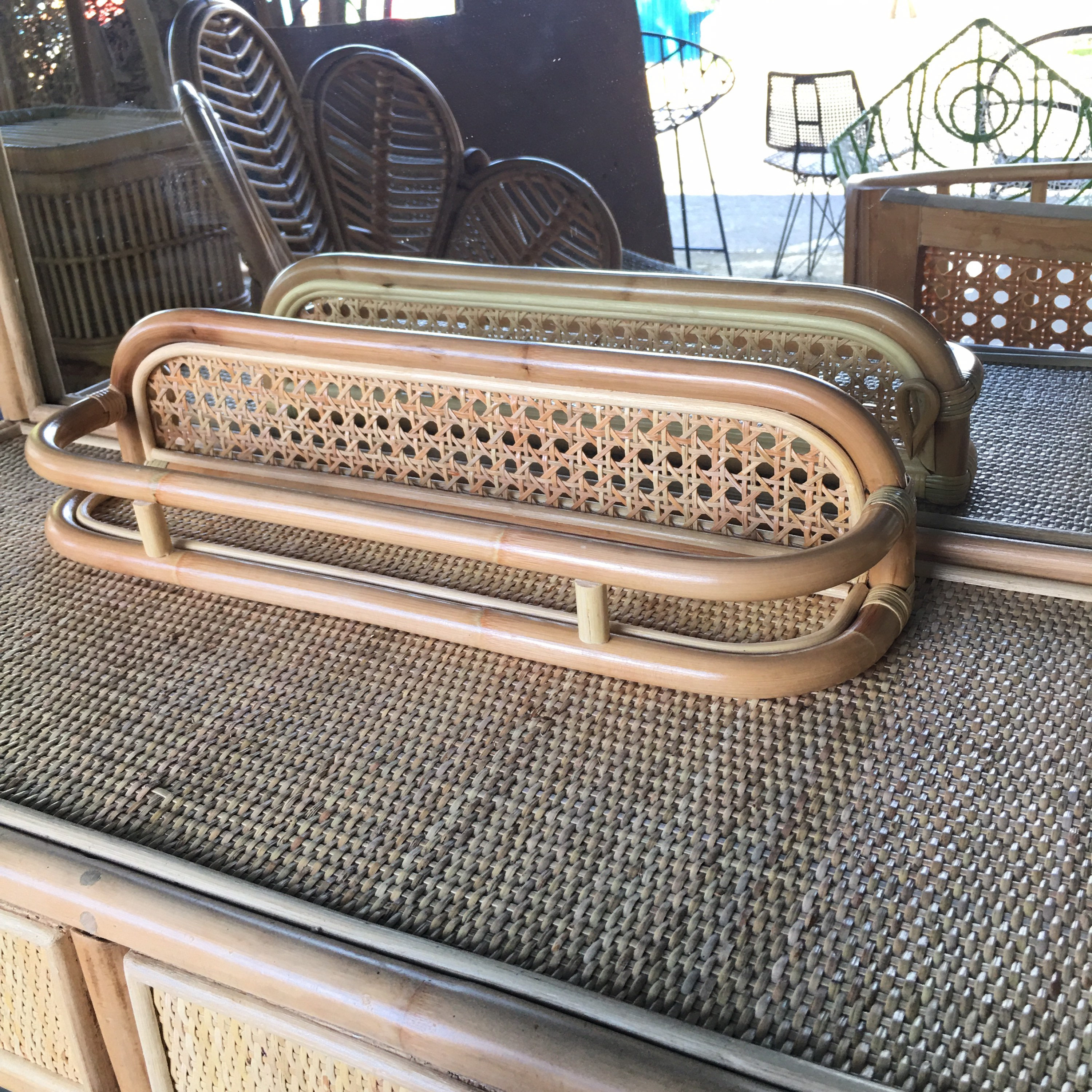 1960s Big Size Vintage Style Shelf 20 Inch Cane bing Etsy