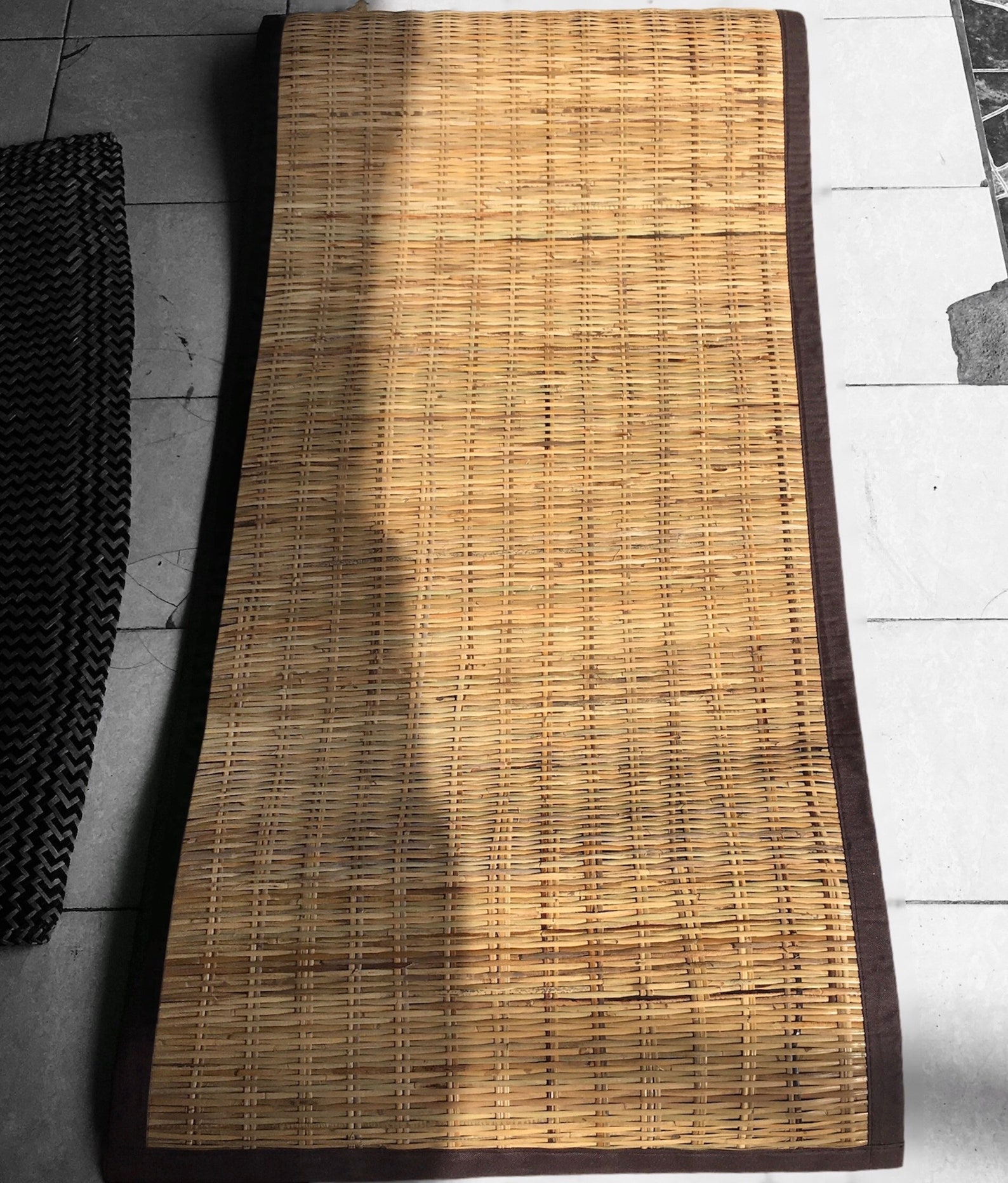 Natural Rattan Rug Handwoven Rectangle Rug 60x28 inch Etsy