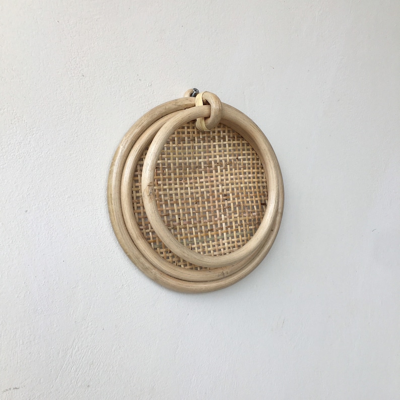 Rattan Towel Hanger Circle Rattan Hanger Rattan Towel Rack Etsy