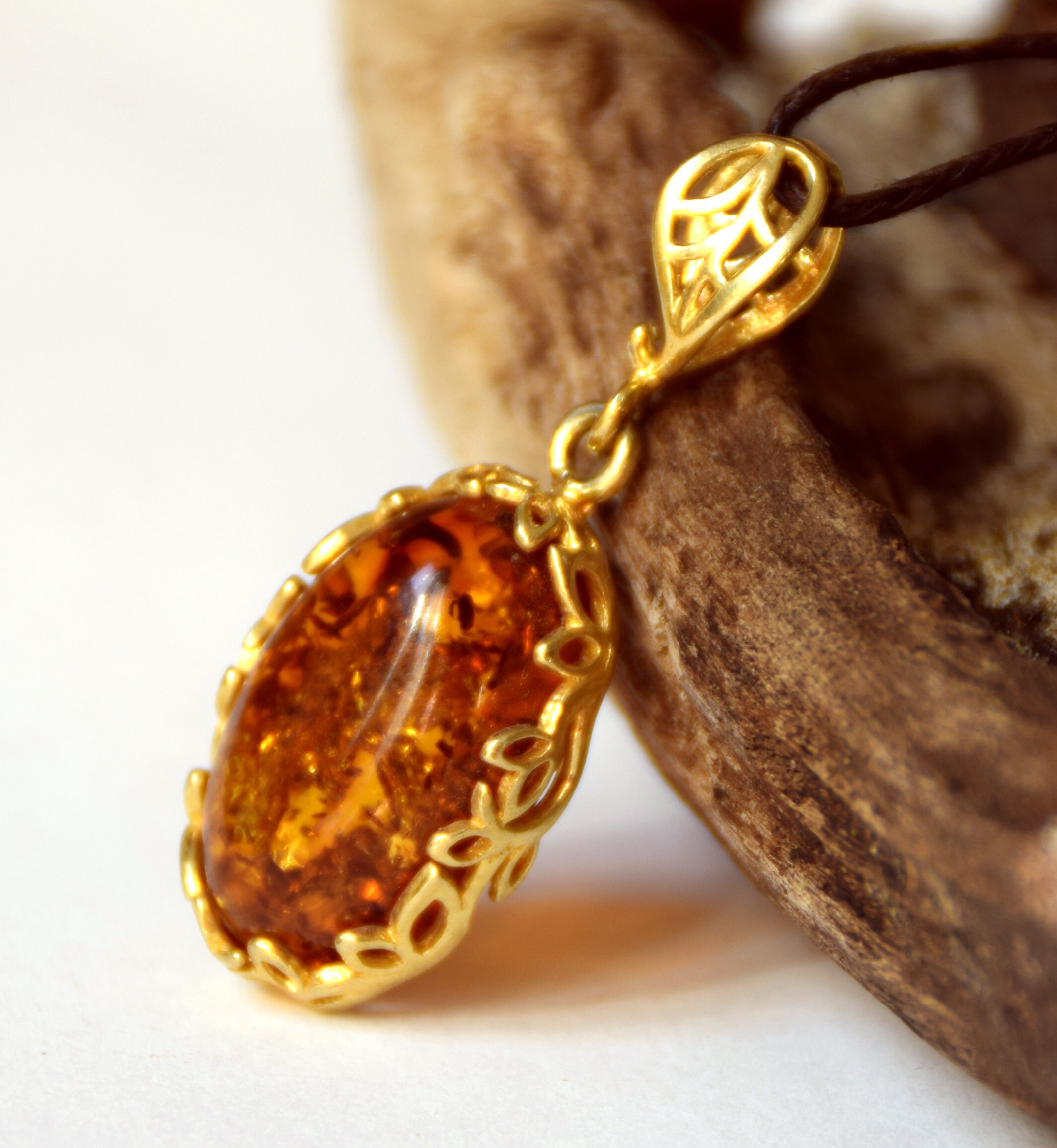 Collana Ambra Naturale Ciondolo Cuore Ambra Baltica - Argento 925 Con Fiocco Giallo Naturale Pendente Cuore Argento - 11