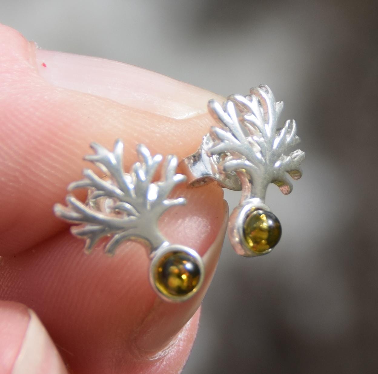 Orecchini Donna Albero Di Natale Con Cristalli: Pendenti Smaltati Verde Oro. Gioielli Natalizi A Gancetto, Regalo Incartato - 5