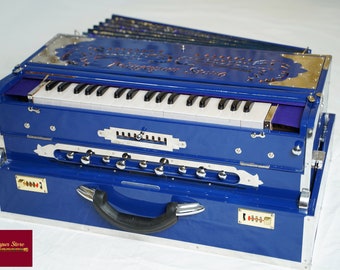 Harmonium 3 Line 9 Scale Changer Beauty of Blue [ Palitan, 37 Reeds, 440hz / 432 Hz] Free Shipping