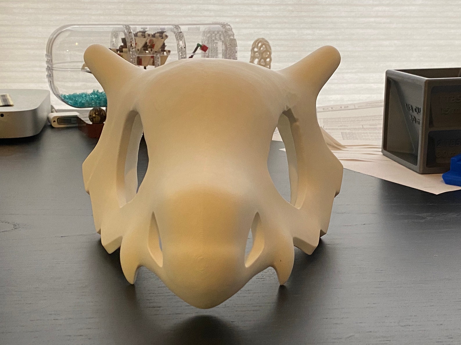 Cubone Dog Mask / dinosaur mask / dog costume / funny dog gift Etsy