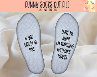 Hallmark Movie Socks SVG, Funny Socks Saying Cut File (Digital Download)