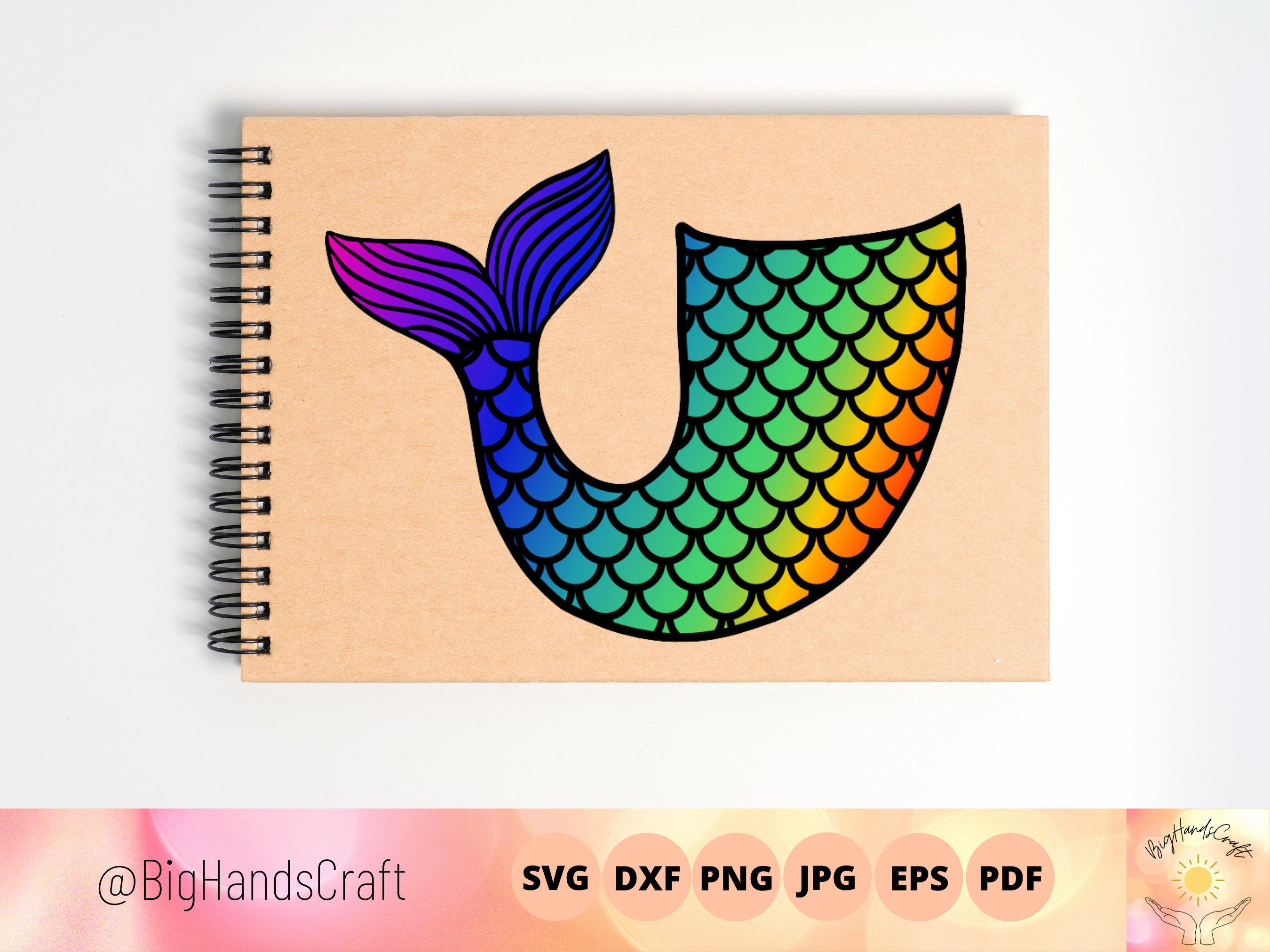 Mermaid Tail Svg Mermaid Tail Clipart Layered Mermaid Tail Etsy