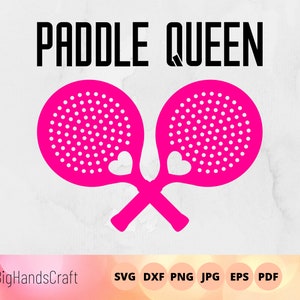 Paddle queen svg, cadeau pour partenaire de tennis de plateforme, accro au tennis de plateforme, tennis de plateforme, raquette de tennis de plateforme svg, paddle tennis
