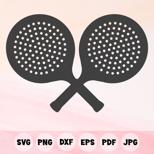 Paddle tennis rackets svg, gift for platform tennis partner, addicted to platform tennis, platform tennis, platform tennis racket, crossed